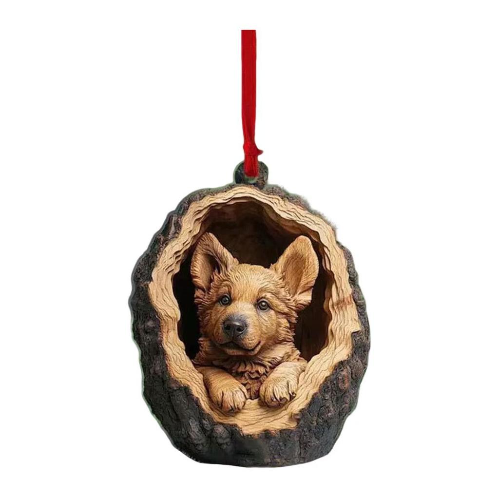 New Acrylic Flat Animal Christmas Ornaments - Perfect Tree and Festival Decorations Gift