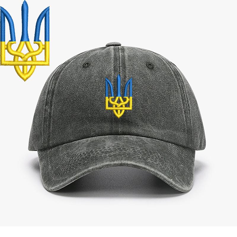 Embroidery Ukraine Trident Symbol Spetsnaz Special Forces Men Baseball Caps Brass Buckle Dad Caps Snapback Adjustable
