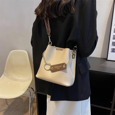 Retro Large-capacity Bag 2024 New Women's Bag Autumn Fashion Shoulder Crossbody Simple Foreign Style Portable Bucket Bag