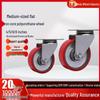Medium 3/4/5 Inch Polyurethane Caster Wheel with Directional Brake, High Load Bearing, Wear Resistant.