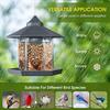 Wodoodporna altana wisząca karmnik dla dzikich ptaków pojemnik na zewnątrz z wiszącą liną karmienie typ domu karmnik dla ptaków Aves Decor