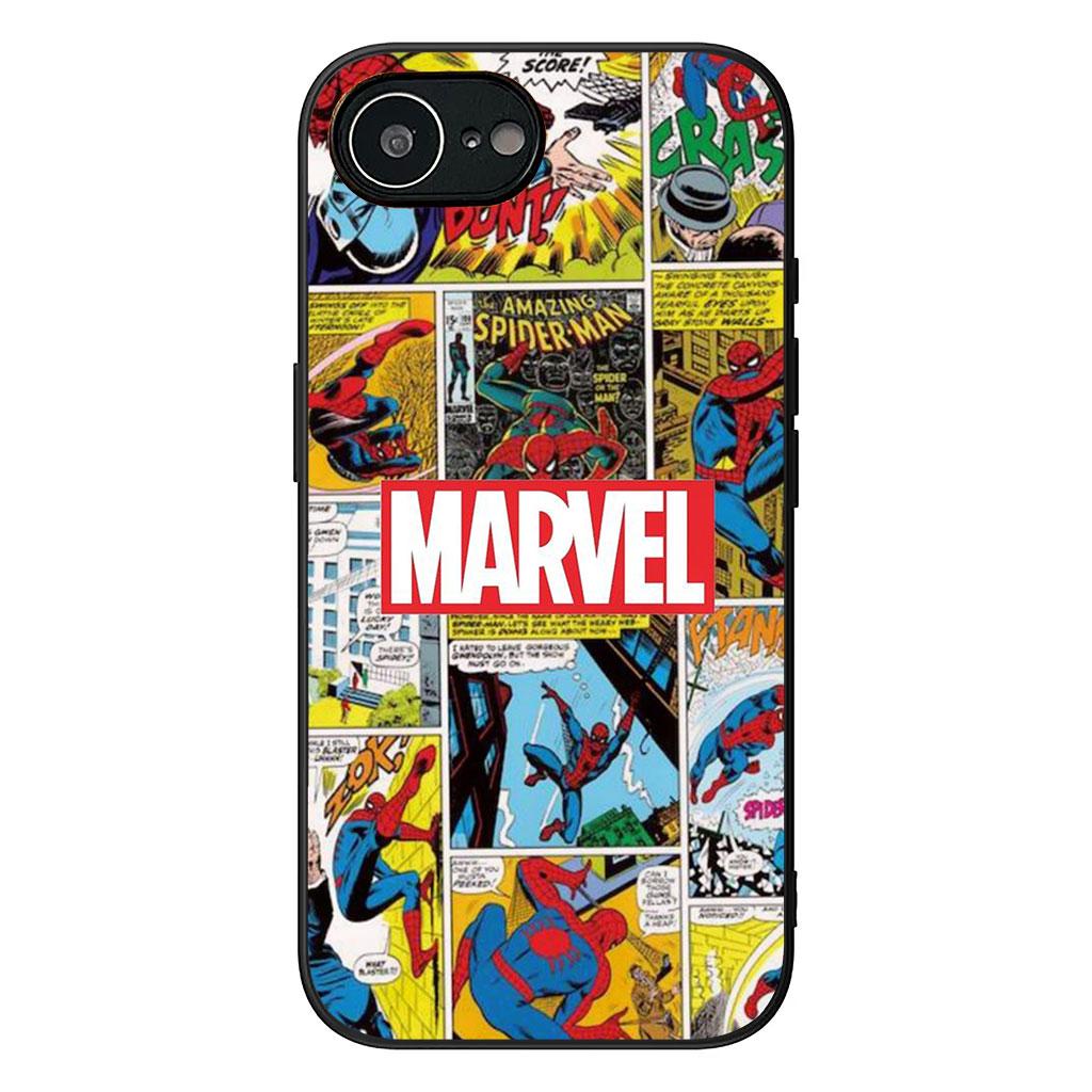 Phone Cover Black Marvel Comics Panther for Apple iPhone 17 16 Plus 13 12 Pro Max Mini X XR ProMax 16E 15+ 16Plus Air Soft Case