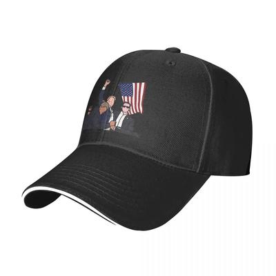 Trump Fight Election Rally Baseball Cap Fashion Assassination Attempt Sandwich Hats Men Women Adjustable Dad Hat Workouts
