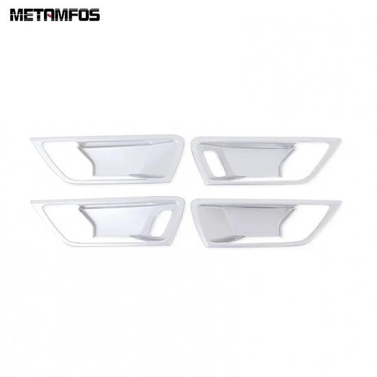 Interior Door Handle Bowl Cover Trim Sticker For Ford Kuga Escape     2024 Carbon Fiber Accessories Car Styling
