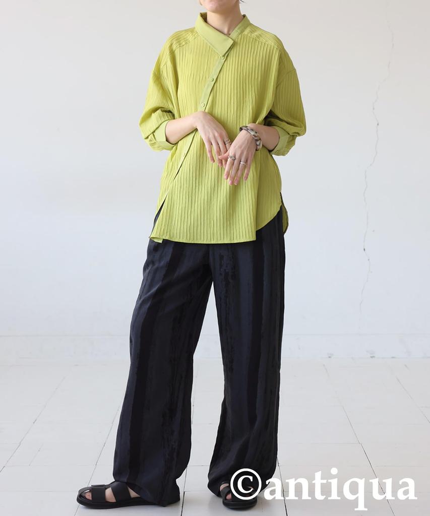 Antiqua Asymmetrical One Size Lime Yellow Women's Shirt, PK-01264, 46,