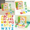 Wooden Alphabet Number Bead Stringing Toy For Early Education And Fine Motor Skills Development