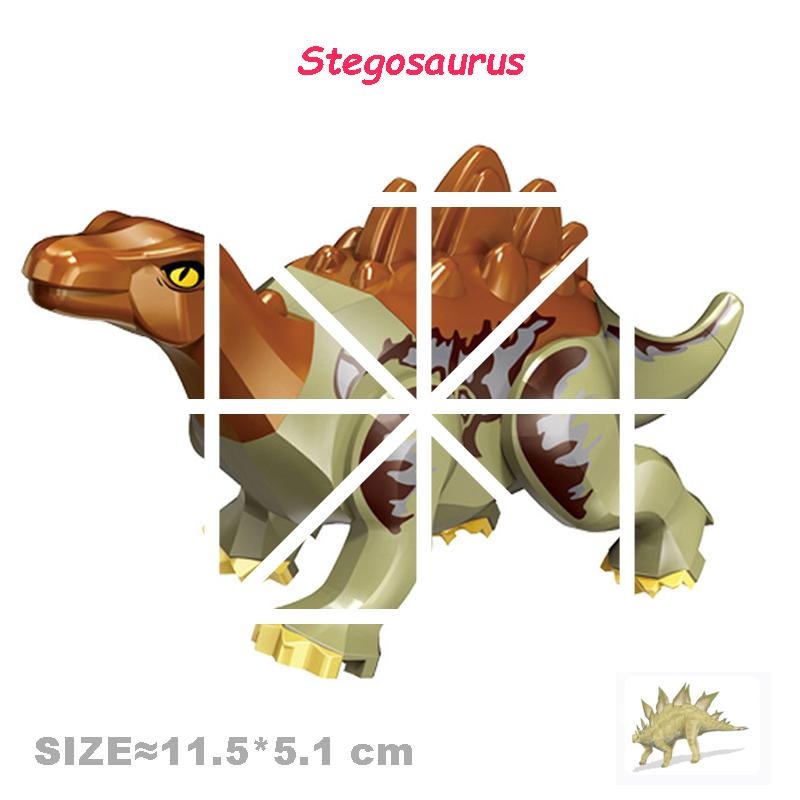 Velociraptor Triceratops Jurassic Dinosaurier Welt Indominus T-Rex Modell Zusammenbauen Pädagogische Bausteine Spielzeug für Kinder Geschenke