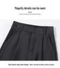 Women's High-End Black High-Waisted Loose Wide-Legged Pants for Autumn 2026