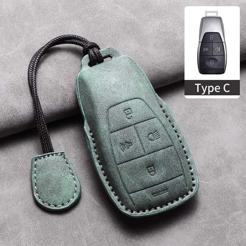 

Car Key Protective Case For Beijing BAIC BJ30 BJ40 BJ80 BJ90 Baic U7 X7 PU Leather Car Key Case Cover Shell