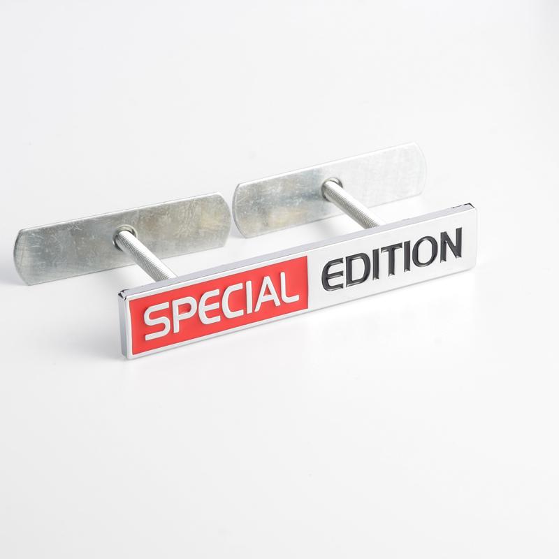 lsfc6 3D Metal Special Edition Logo Car Front Grille Emblem Rear Trunk Badge Decor Sticker For Toyota Ford Nissan Jeep Honda Opel Fiat