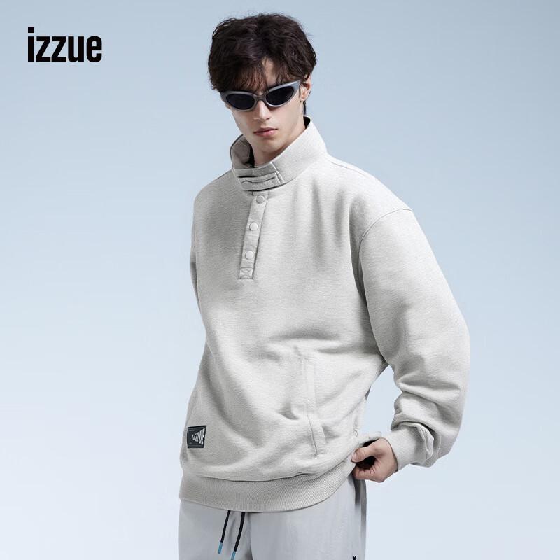 Izzue It Men's Heavyweight Stand-Collar Sweatshirt
