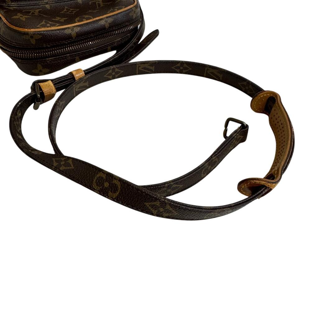 Louis Vuitton Pochette Monogram Leather Amazon Shoulder Bag Brown Leather Mens Used