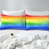 Colorful Rainbow Pattern Mattress Three-Piece Digital Printing Couple Bedspread Bedding Set