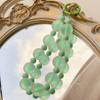 1Pcs Anti-Loss Key Wrist Strap Fashion Dopamine Matte Bead Pendant Adjustable Wristband for Shopping Dating