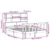 VidaXL Bunk Bed Without Mattress 160x200 Cm Solid Pine Wood 3321708