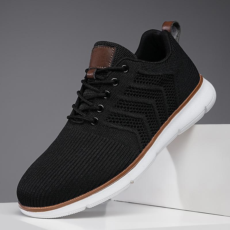 Summer Men's Shoes Fly-woven Breathable Mesh Breathable Casual Shoes Sports Large Size Men's Sports Casual Shoes
