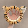 Women Headband Ear Tiger Pattern Headdress Good Elasticity Cartoon Hairband for Washing Face