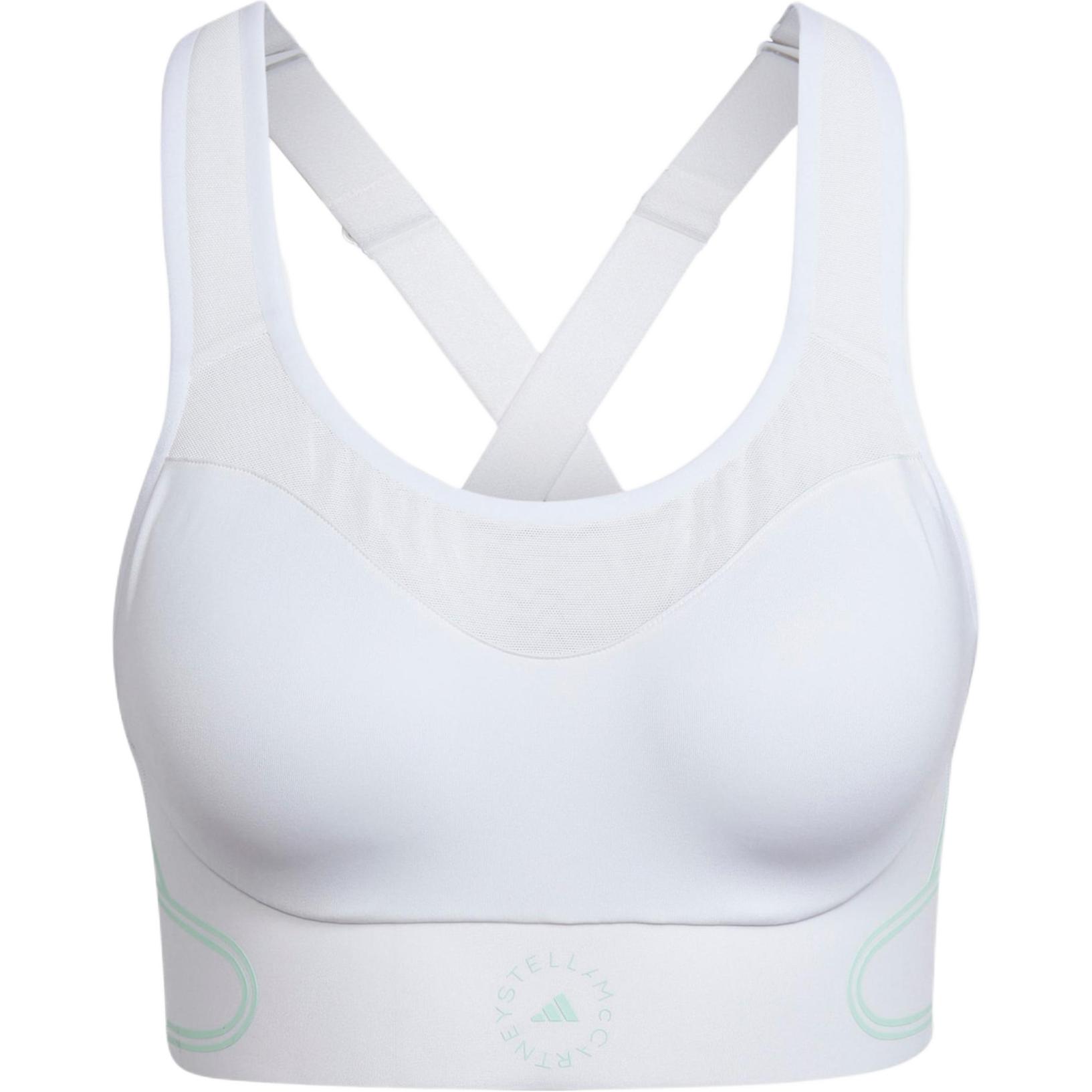 Adidas by Stella McCartney Women TruePace High Support Sports Bra White HF9000 AMB