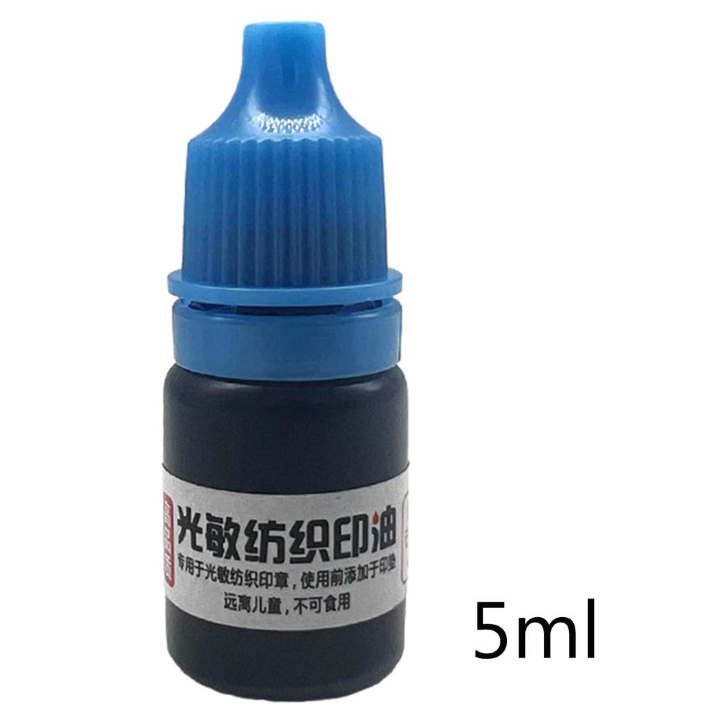 5ml Ink Textile Clothes Waterproof Ink Special Ink for Student Children Name Stamp Printing On Clothing Wash Not Fade