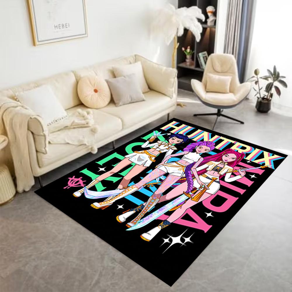 Huntress Power Squad Floor Mat Perfect for Dormitory Foyer Playrooms Balcony Antislip Carpet Decorate Offices Best for Christmas