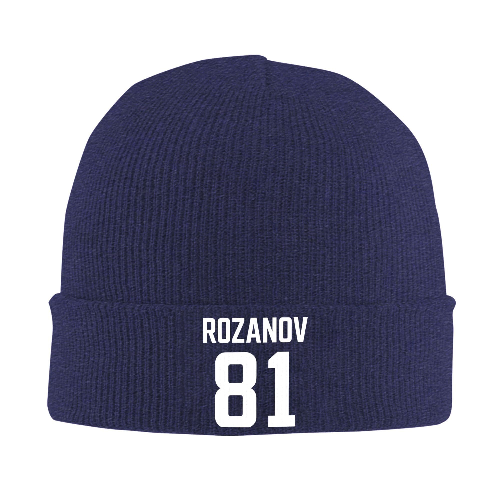 

Rozanov Jersey Number 81 Design Beanie Hats Knit Hat Female Male Cute Elastic Caps Winter Gym Custom Bonnet Hats One Size