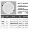 Ultra-Thin LED Recessed Downlight: 3, 4, 5, 6 Inch, 9W, 12W, 18W, Round Ceiling Light