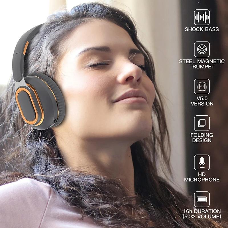 H7 Pro Max Wireless Headsets Bluetooth Headphones Noise Cancelling Great Bass Stereo Foldable Music Sport Earphone Support TF FM