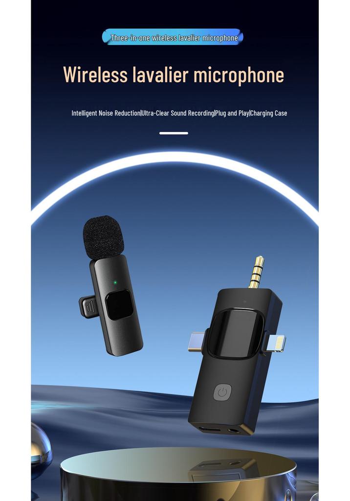 Wireless Lavalier Microphone: One-to-One/One-to-Two, Reverb & Monitoring, Noise Reduction for Live Streaming