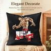 Anime HHanma BBaki Cushion Cover Natural Linen Organic Fabric DoubleSided Printing Sofa Home Decor Gift Pillow Case