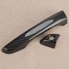1 Set Car Carbon Fiber Style ABS Exterior Door Handle Cover Trim Fit for Hyundai Elantra 2017-