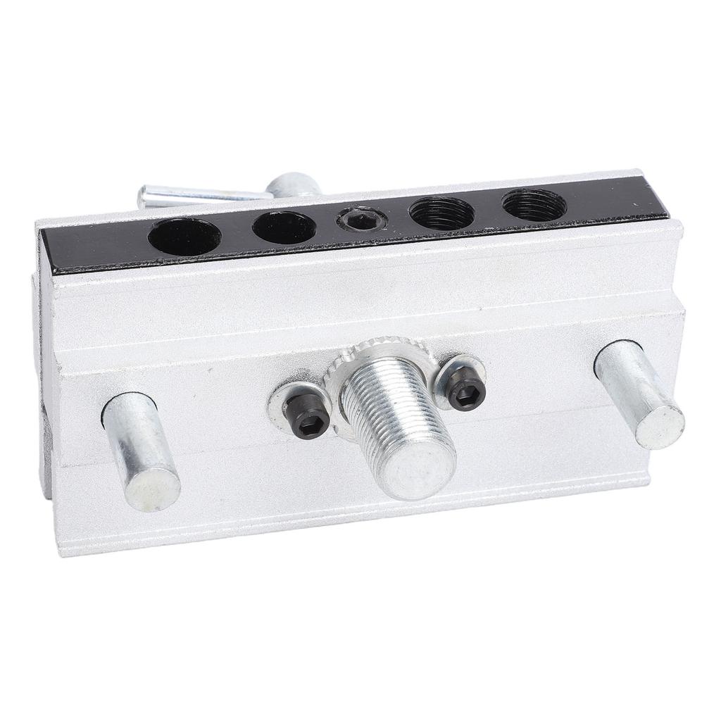Self Centering Dowel Jig Kit Drill Guide Jig Block for Straight Holes with Bushings Woodworking Adjustable Width