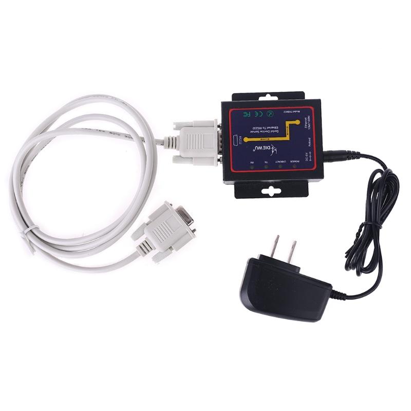 DB9 RJ45 To RS232 Ethernet /IP Serial Server Module Ethernet Device Communication Converter