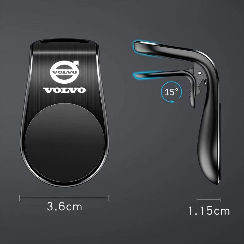 Metal Magnetic Car Phone Holder For Volvo XC60 XC90 S60 V50 V60 V70 V90 S90 Accessories