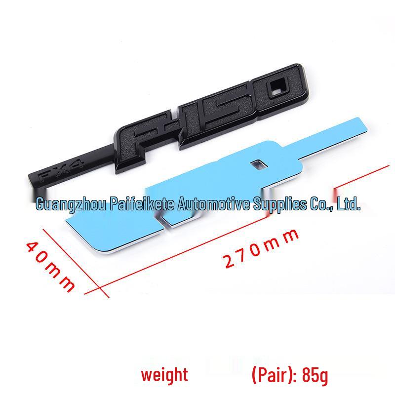 Fits Ford F-150 Raptor FX4: Fender, Side, Door & Rear Emblem Stickers.