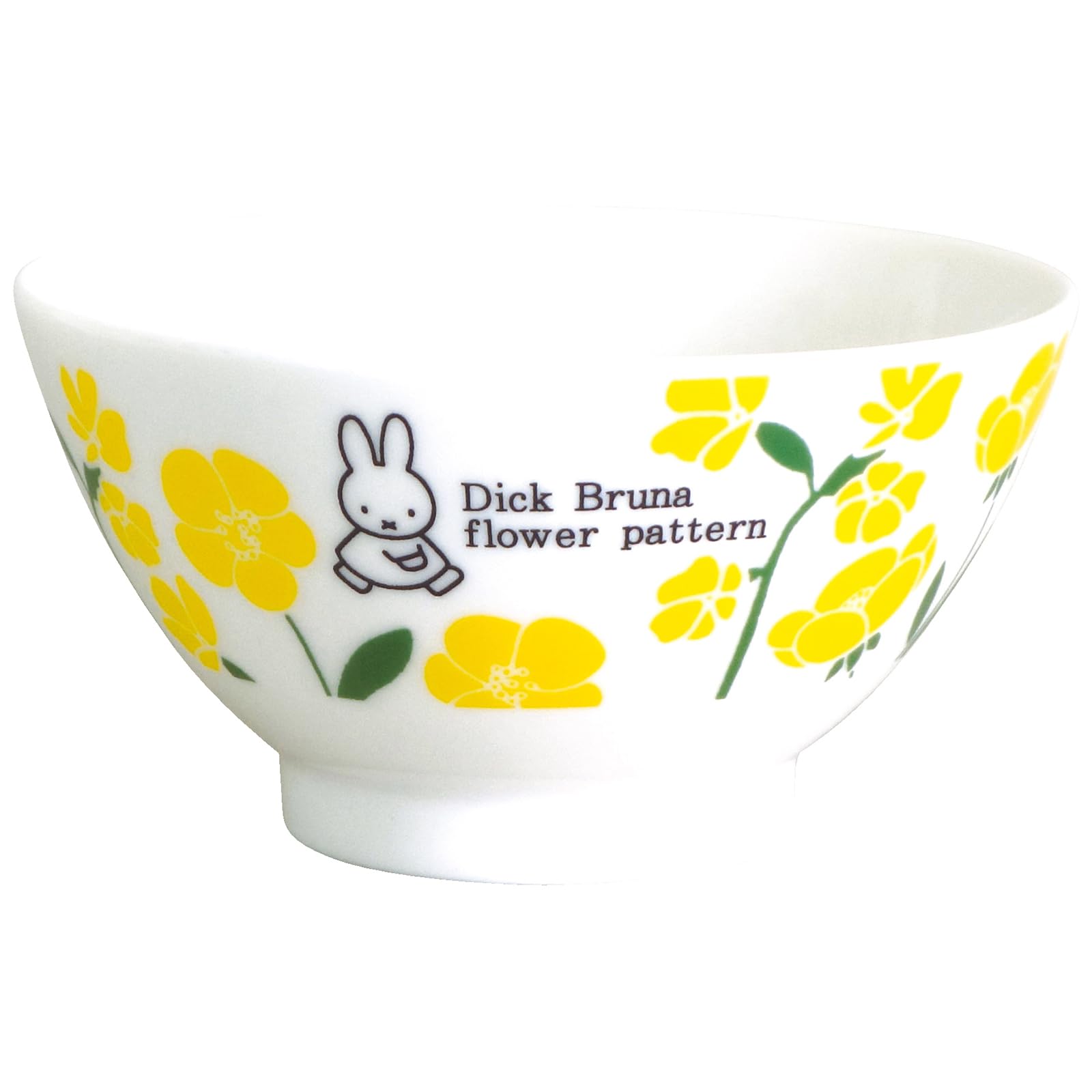 

Dick Bruna Rice Approximately Microwave and Dishwasher Flower Made in Product Number 208192 Miffy Bowl, 12cm, Safe, Pattern, Yellow, Japan,