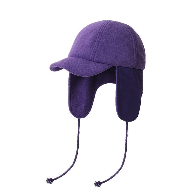 Autumn Winter Plain Ski Lei Feng Hat Unisex Warm Windproof Earflap Simple Versatile