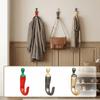 Zinc Zinc Zinc Alloy Chili Clothes Hook Moisture-proof Coat Hook Creative Wall Hanging Hooks  Entryway