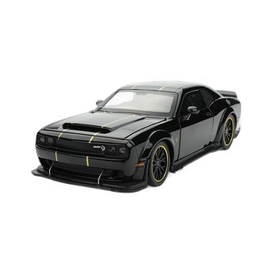 1/32 Scale Dodge Challenger Hellcat SRT Alloy Car Model Sound Light Pull Back Metal Toy Vehicle Boy Gift Collection Miniature Voiture