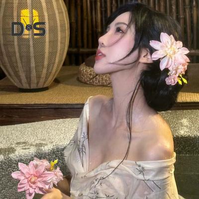 Künstliche Blume Haarspange Hawaiian Blumendekor Seitliche Haarnadel Strandurlaub Fotografie Frauen Haarschmuck