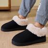 Fashion Classic Faux Suede Plush Slippers Women Indoor Non Slip Warm Cotton Slippers Woman Winter Furry Platform Snow Boots Mujer