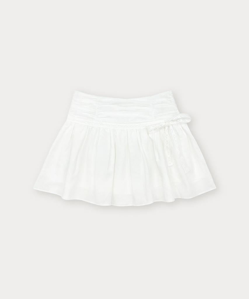Sseomweeobeoteo Wendy Linen Mini Skirt - Ivory