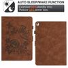 Tablet Case For iPad 10.2 (2020)/(2019)/Air 10.5 inch (2019)/Pro 10.5-inch (2017) Card Holder Stand Butterfly Floral Imprinted Leather Cover