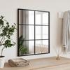 Vidaxl Wall Mirror, Black, 50X60 Cm, Rectangular, Iron