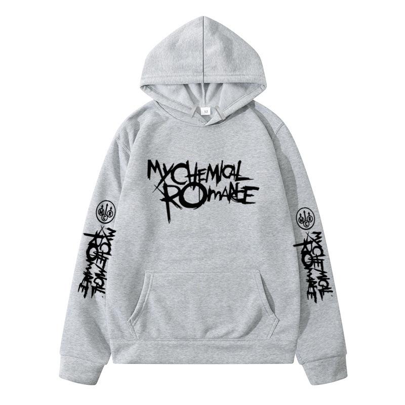 My Chemical Romance Mcr Band Printed Casual Sweatshirt Men's And Women's Same High Quality Fashion Loose Oversized Hoodie