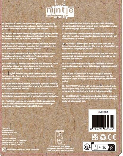 DADWAY Miffy Rattle Fluffy/Pink TYMIFNIJN907