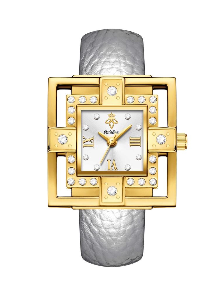 Yalalusi Luxury Hollow Square Ladies Watch Bling Crystal Frame Red Band Sunburs Red Dial Women Quartz Wrist Watch