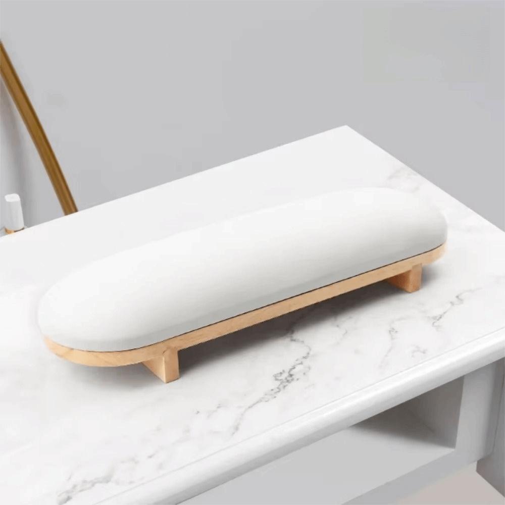 Non-slip Manicure Hand Pillow Wood Stand Nail Hand Holder Nail Art Hand Cushion  Manicure Table