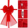 New Year Cabinet Door Ribbon Big Red Bow Large Door Lace Christmas Tree Bow Holiday Decorations Front Door Party Supplies