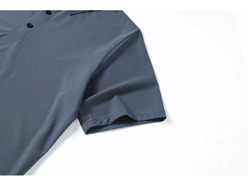 Men's Quick-Dry Ice Silk Stretch Polo T-Shirt