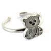 Children's Silver Ring 'Polar Bear' White (rhodium) - 9x8 Mm